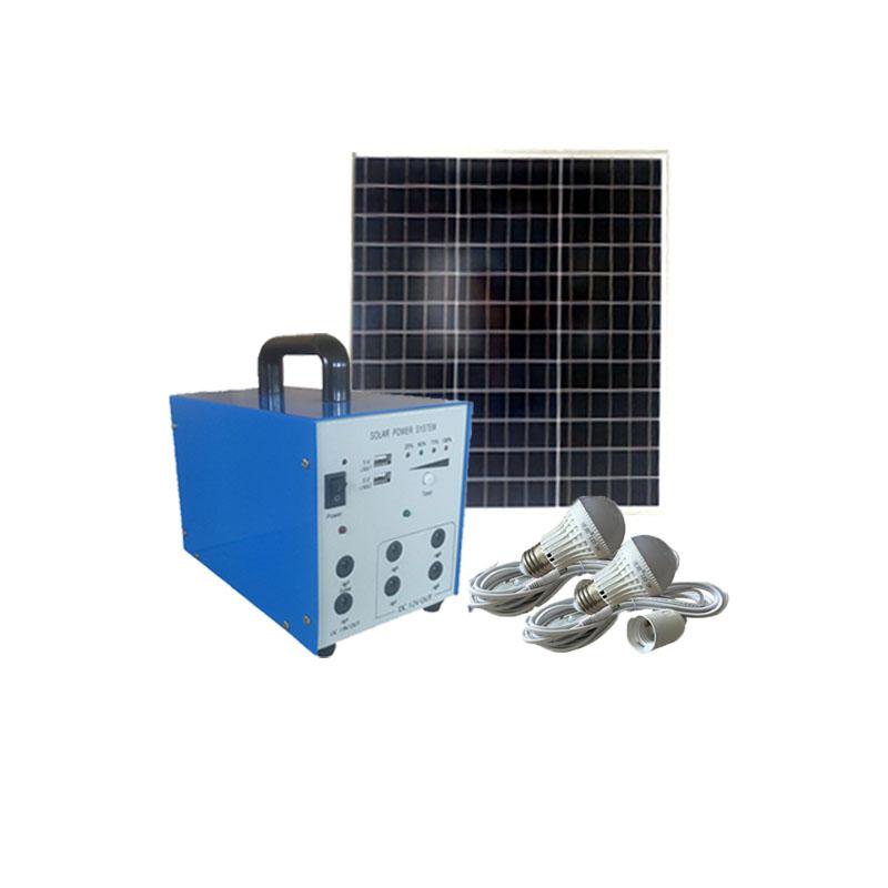  40w Sistema DC Solar Generador de energía solar Pequeño sistema solar portátil
