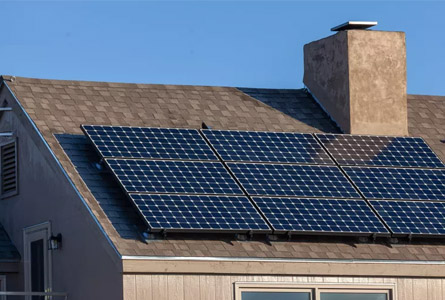 Sistema de energía solar para el hogar.